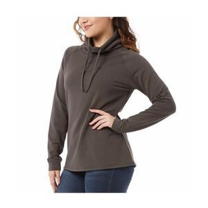 32 Degrees Ladies' Funnel Neck Pullover Relaxed Fit Super soft feel Green NWT